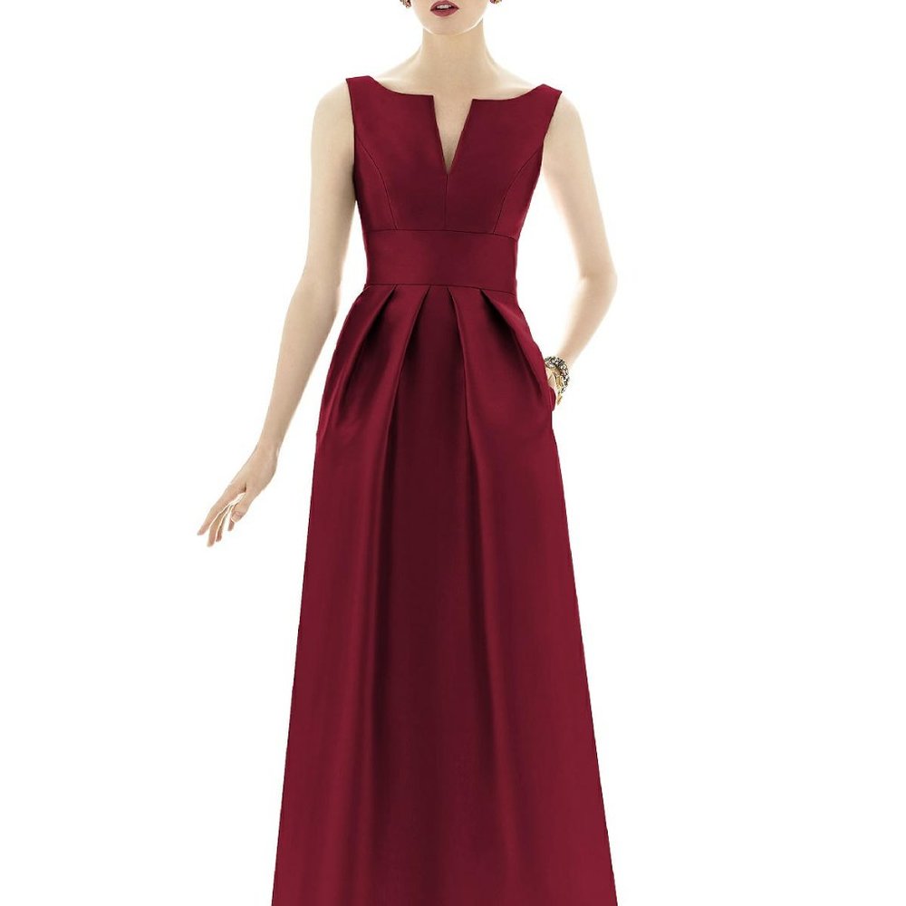 Alfred Sung Style D655 Size 6 in burgundy